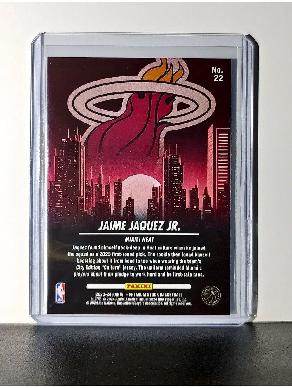 Jamie Jaquez Jr. 2023-24 Panini Premium NBA Hoops City Edition #22 Rookie Card